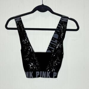 Victoria's‎ Secret PINK Ultimate Crossback Sports Bra Logo Band Women's Large